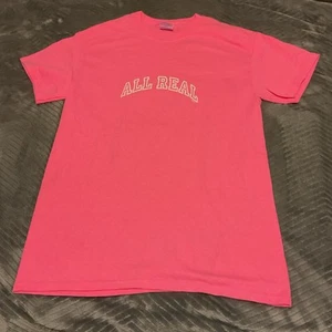 All Real Women's Small Pink T-Shirt Short Sleeves - Picture 1 of 5