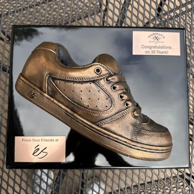 Placa de presentación vintage eS skateboarding zapato bronceado Accel Fairman's Shop Foto 1 de 4
