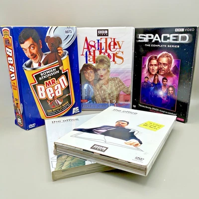 BBC British TV Comedy Box Set DVD Lot • Ab Fab • Mr. Bean • The Office • Spaced Foto 1 de 4