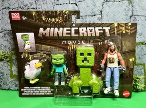 2025 Mattel A Minecraft Movie - Woodland Mansion Throwdown 4-Figure Multipack - Picture 1 of 8