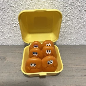 McDonalds Happy Meal Toys 1988 6 Piece McNuggets BOX Nuggets Buddies Vintage BL1 - Picture 1 of 11