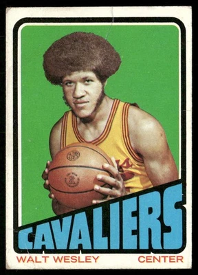 Walt Wesley 1972-73 Topps #109 Cleveland Cavaliers Good Creases - Image 1 of 2