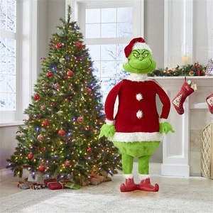 Die lebensechte animierte Grinch Weihnachtsdekoration Home Decoration Decor - Bild 1 von 12