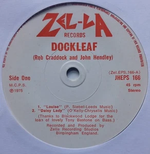 DOCKLEAF E.P. 7" UK 1975 private press - Picture 1 of 2