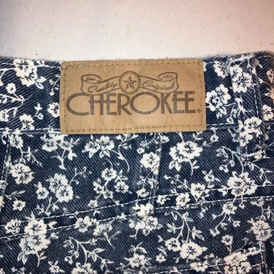 Pantalones Cortos Cherokee De Colección Para Mujer Talla 18 Estampado Floral Azul Blanco Foto 1 de 4