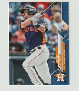Myles Straw 2020 Topps Mini On Demand Blue Parallel 01/10 #U-289 Astros - Picture 1 of 1
