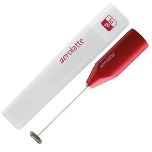 Aerolatte Handheld To Go Portable Electric Cold Milk Frother Drink Whisk Red - Picture 1 of 5