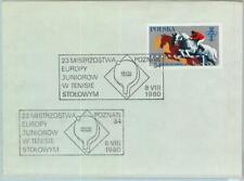 95597 - POLAND - POSTAL HISTORY - SPECIAL POSTMARK on Cover PING PONG 1980