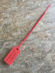 ZIP TIE TAG Off-White C/O Nike 2017 Rosso Di Ricambio Sneakers Etichetta Scarpa - Foto 1 di 5
