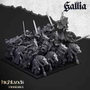 Gallia Questing Knights x10 Highlands miniatures 3D Printed