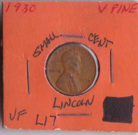 1930 Lincoln Cent L17 Cover