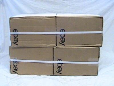 100 EBAY LOGO BOXES WITH BLACK LOGO 6" X 4.75" X 4.75" 4 BOXES OF 25 - Image 1 of 3