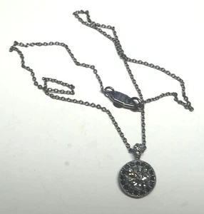 Givenchy grau & schwarz Strass Anhänger Halskette - Bild 1 von 4