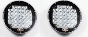 2x 12-24V LED Jumbo Rund Halogen 96W Scheinwerfer für Scania Renault Lkw - Bild 1 von 4
