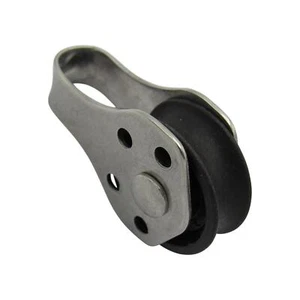 Stainless Steel Pulley Block with Nylon Sheave 25MM (Wheel Hoist Fixed Pull) - Picture 1 of 8