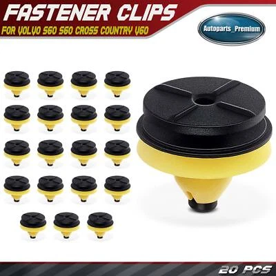 Retenedor de moldura de clip de panel basculante de 20x 8 mm para Volvo S60 S60 Cross Country V60 Foto 1 de 4