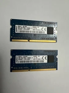 Pair of Kingston 4GB 1Rx8 PC3L - 12800S RAM - Afbeelding 1 van 2