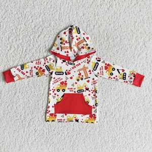 Girls' Long-sleeve T-Shirt Hoodie Valentine's Day - Picture 1 of 1