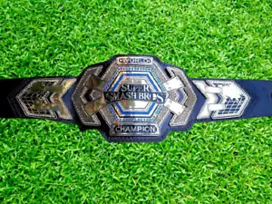 Nuova cintura 2 mm SUPER SMASH BROS Championship Wrestling ottone - Foto 1 di 1