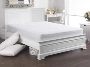 Matratzenschoner Single Double King 100% Baumwolle Cool Sommer Komfort Atmungsaktiv - Bild 1 von 8