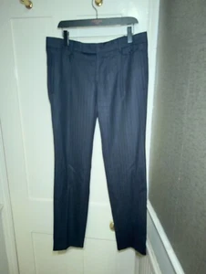 Prada formal wool trousers size 12 , navy, new without tags - Picture 1 of 11