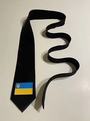 乌克兰,和平,国旗领带,黑色领带,全新 — 第 1/3 张图片