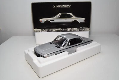 B69 1:18 MINICHAMPS 180 029020 BMW 3.0 CSL 1972 SILVER MIB MOLTO RARO! - Immagine 1 di 4