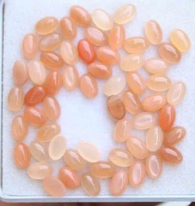 PIEDRA LUNAR ROSA NATURAL 26,90 CTS CABUJÓN OVALADO PIEDRA PRECIOSA SUELTA - Imagen 1 de 2