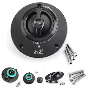Black Fuel Filler Cover Gas Tank Cap For Yamaha YZF R1 R1M 04-17 YZF R6 03-16 UK - Picture 1 of 8