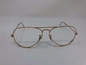 Ray Ban Sunglasses RB3025 001 Gold Large Metal Aviator 58-14-135 58mm ITALY AH18