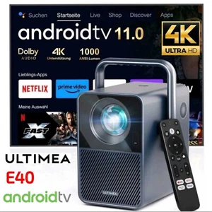Ultimea Poseidon E40 Android TV 4K Beamer 1000 ANSI Lumen Projector Native 1080 - Bild 1 von 18