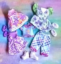 Kelly Small Doll Clothes *Lavender Blues Lot Dresses Pajama Set w/3pr Shoes*