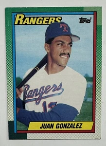 1990 Topps - #331 Juan Gonzalez Texas Rangers (RC) - Bild 1 von 2