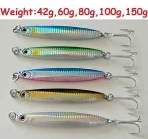 Set of 5 Metal Colt Sniper Vertical Jigs 28g 42g 60g 80g 120g 150g SELECT WEIGHT - Picture 1 of 8