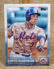 2015 Topps Series 1 Curtis Granderson Baseball Card #4 Mets A3