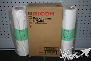 2 duplicadores originales Ricoh HQ-40L Masters 893196 HQ40L DX4542 DX4545 JP4500 DX - Imagen 1 de 3