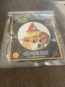 NUEVO Disfraz Sombrero Payaso Rubíes Tienda de Mascotas Boutique Perro Talla S/M - Imagen 1 de 2