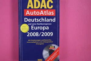 147505 ADAC AUTOATLAS DEUTSCHLAND EUROPA 2008 2009 HC - Bild 1 von 4