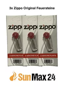 3X Original ZIPPO Feuersteine für Zippo Benzinfeuerzeug im Spender /Auswahl/ NEU - Bild 1 von 2