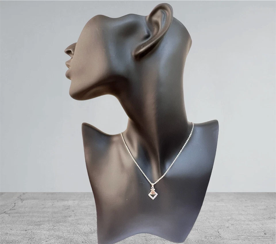 Collana donna con ciondolo a forma di orsetto con zirconi argento 925% rodiato - Immagine 1 di 1