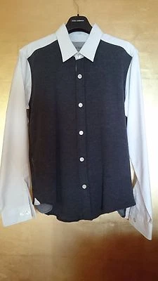 CASELY HAYFORD LONDON CAMICIA UOMO GRIGIO LANA E BIANCO COTONE TAGLIA L - 43 - Immagine 1 di 4