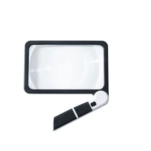 Hand-Held 5X Foldable Magnifying Reading Magnifier Glass Loupe with 48 LED Lamp - Picture 1 of 11