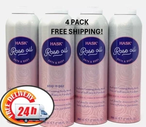Hask Bio Rosenöl Schaumbad & Duschgel 7 Oz (4er Pack) ** KOSTENLOSER VERSAND ** - Bild 1 von 3