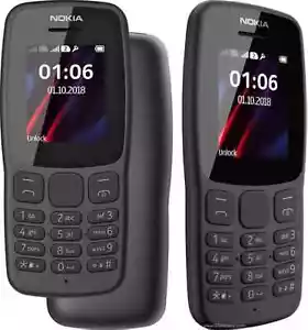 Nokia 106 (2019) Dual SIM CELLULARE SENIOR BLACK NERO RADIO TORCIA - Foto 1 di 5
