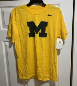 Nike Dri-Fit Michigan Wolverines wrestling maize yellow shirt Men's SZ M NWT - Picture 1 of 5