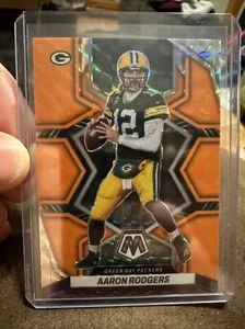 Aaron Rodgers 2022 Panini Mosaic Reactive Orange Mosaic Prizm #69 Packers - Picture 1 of 6