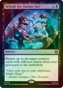 1 x Behold the Sinister Six! - Foil - Marvel's Spider-Man - LP - MTG - Picture 1 of 1