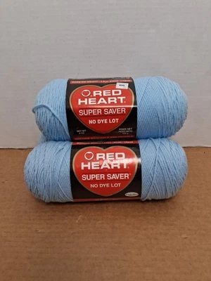  Lote de 3 Corações Vermelhos - (381- Azul Claro) - 8 oz, 4 dobras novelo supereconômico  - Imagem 1 de 4