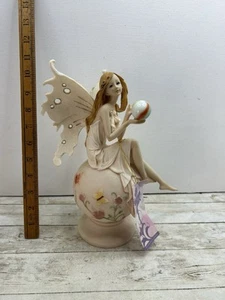Large Figurine Fairy Statue 13”Tall Art Pottery Pixie Enchanted Fairies - Picture 1 of 13