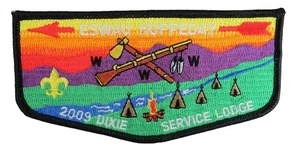 Eswau Huppeday Lodge 560 Piemont Area NC 2009 Dixie Flap Blk Bdr - Bild 1 von 1